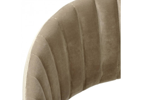 Стул полубарный Turin латте с золотыми ножками