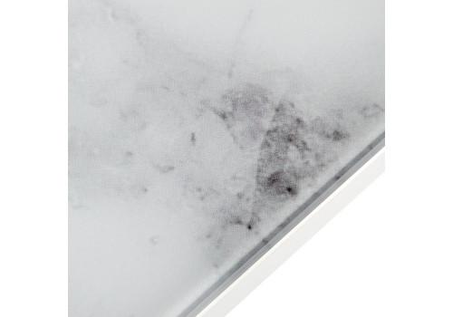 Стол Areal раскладной 140-180х80х75 белый мрамор с белыми ножками