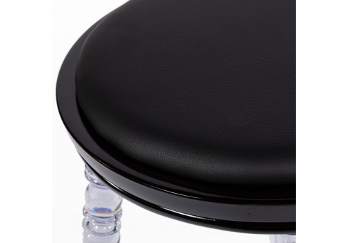 Стул Babel чёрный с прозрачными ножками