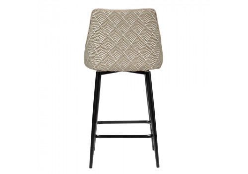 Стул полубарный Dave оливковый с жаккардом, с поворотным механизмом
