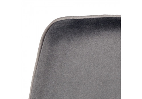 Стул полубарный Dave серый с жаккардом, с поворотным механизмом