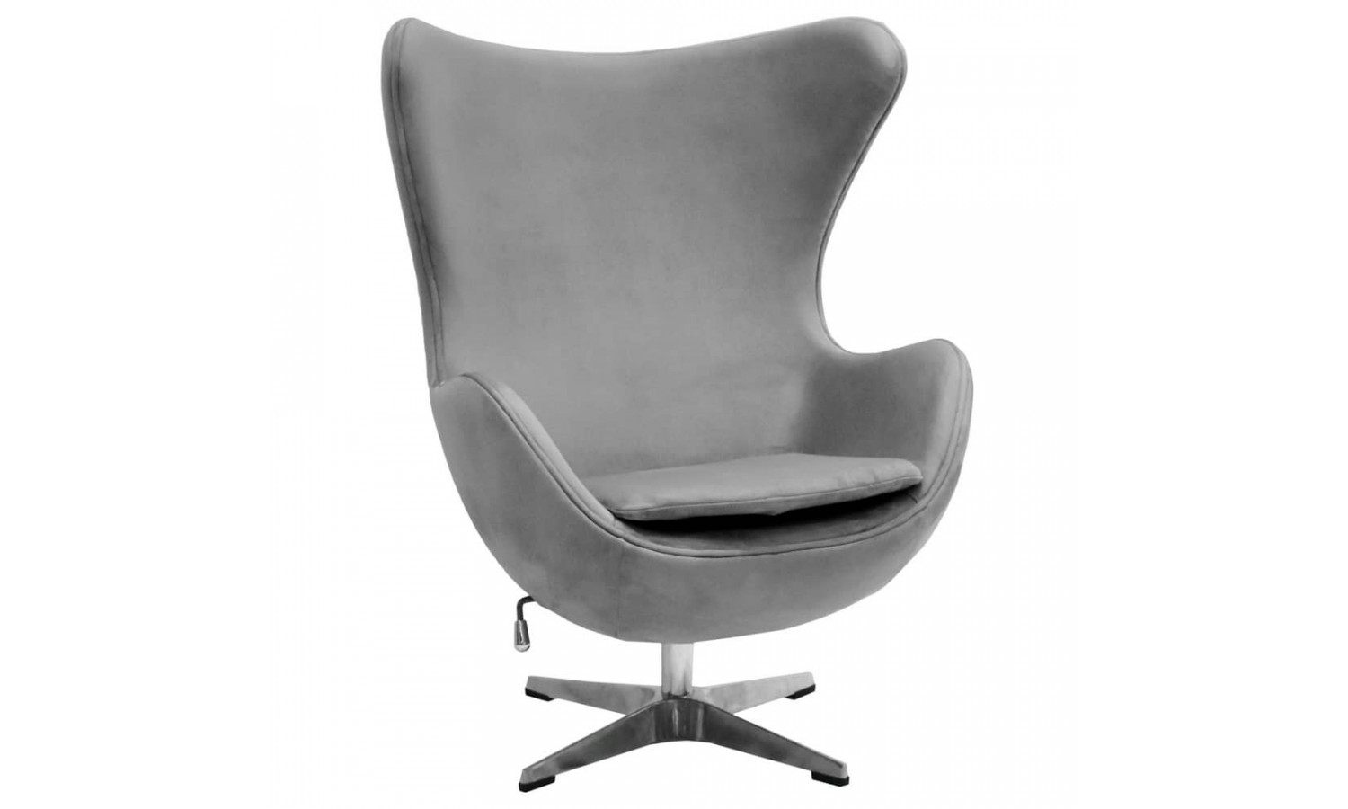 Кресло EGG STYLE CHAIR серый, искусственная замша