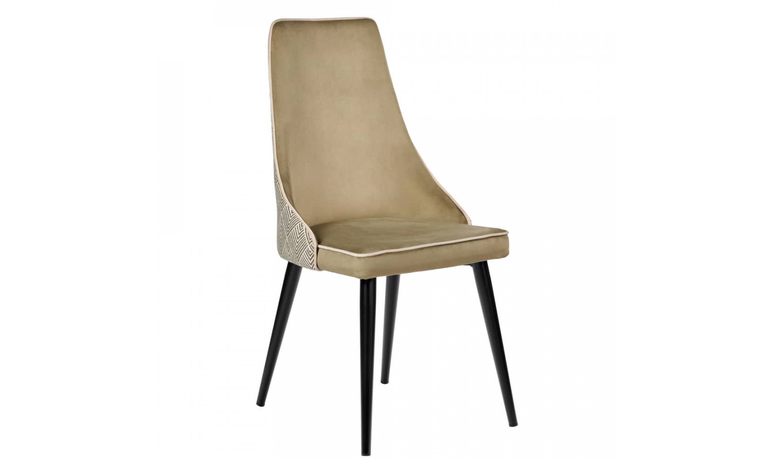 Стул Dave оливковый с жаккардом