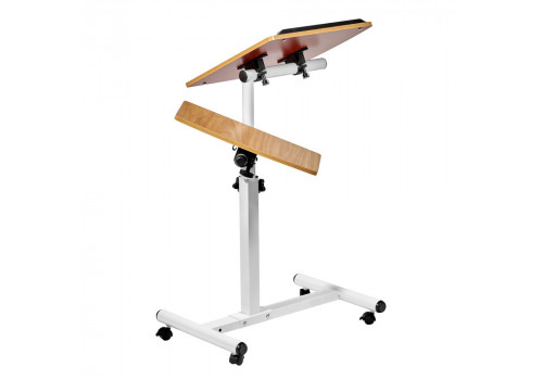 Стол многофункциональный Palma 60x40x62-96см, светлое дерево, белый