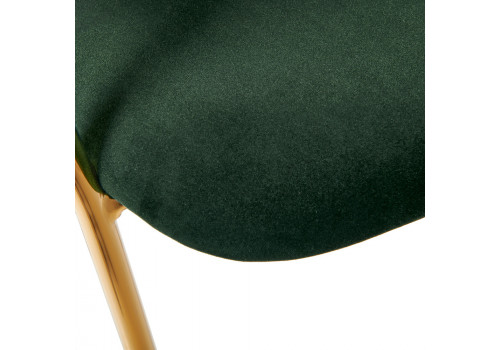 Стул полубарный Turin зеленый с золотыми ножками