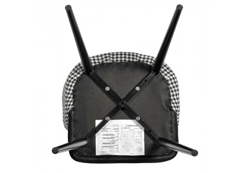 Стул Paola чёрный с жаккардом