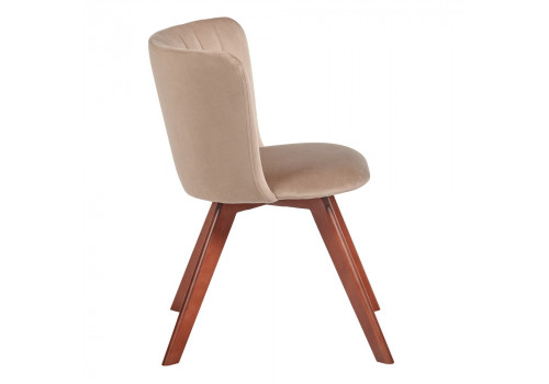 Стул Bella латте, темный орех