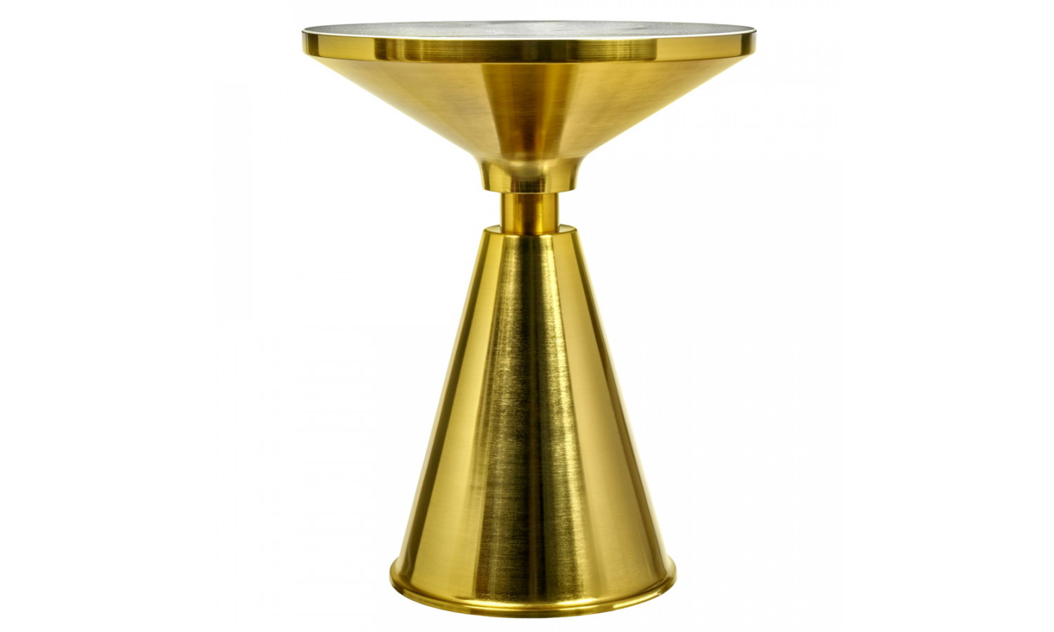 Кофейный столик Atlant диам.45см x 54см, золотой, металл, керамика