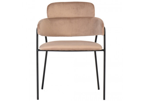 Стул Napoli латте с черными ножками