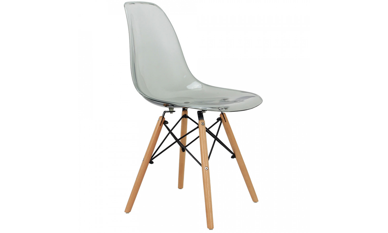 Стул Eames прозрачный серый