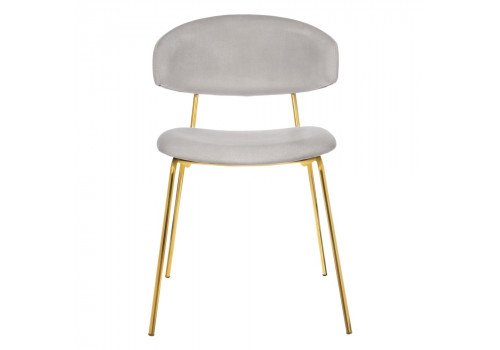 Стул Elle серый с золотыми ножками RF 0781
