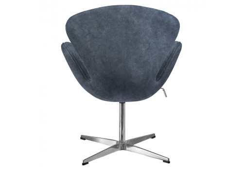 Кресло SWAN STYLE CHAIR тёмно-серый, искусственная замша
