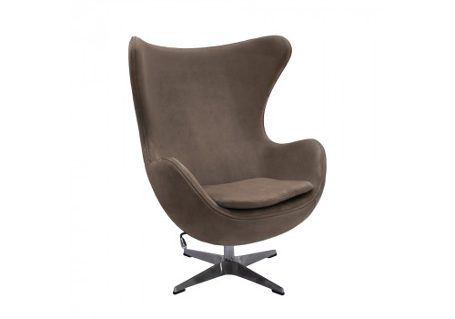 Кресло EGG STYLE CHAIR латте, искусственная замша FR 0647