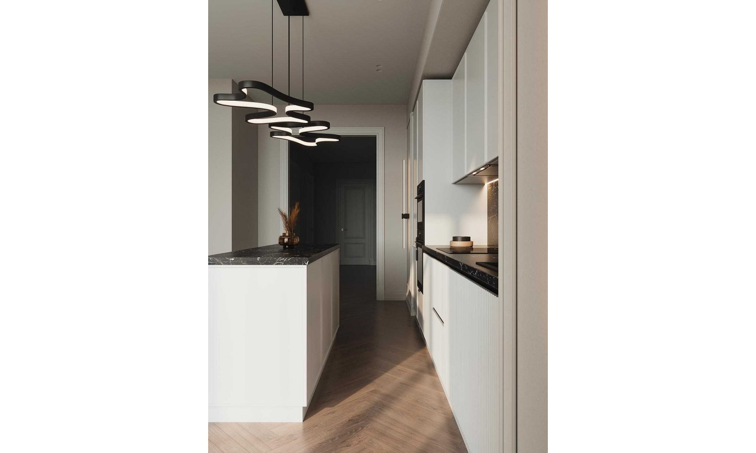 Кухня GARDA белый снег