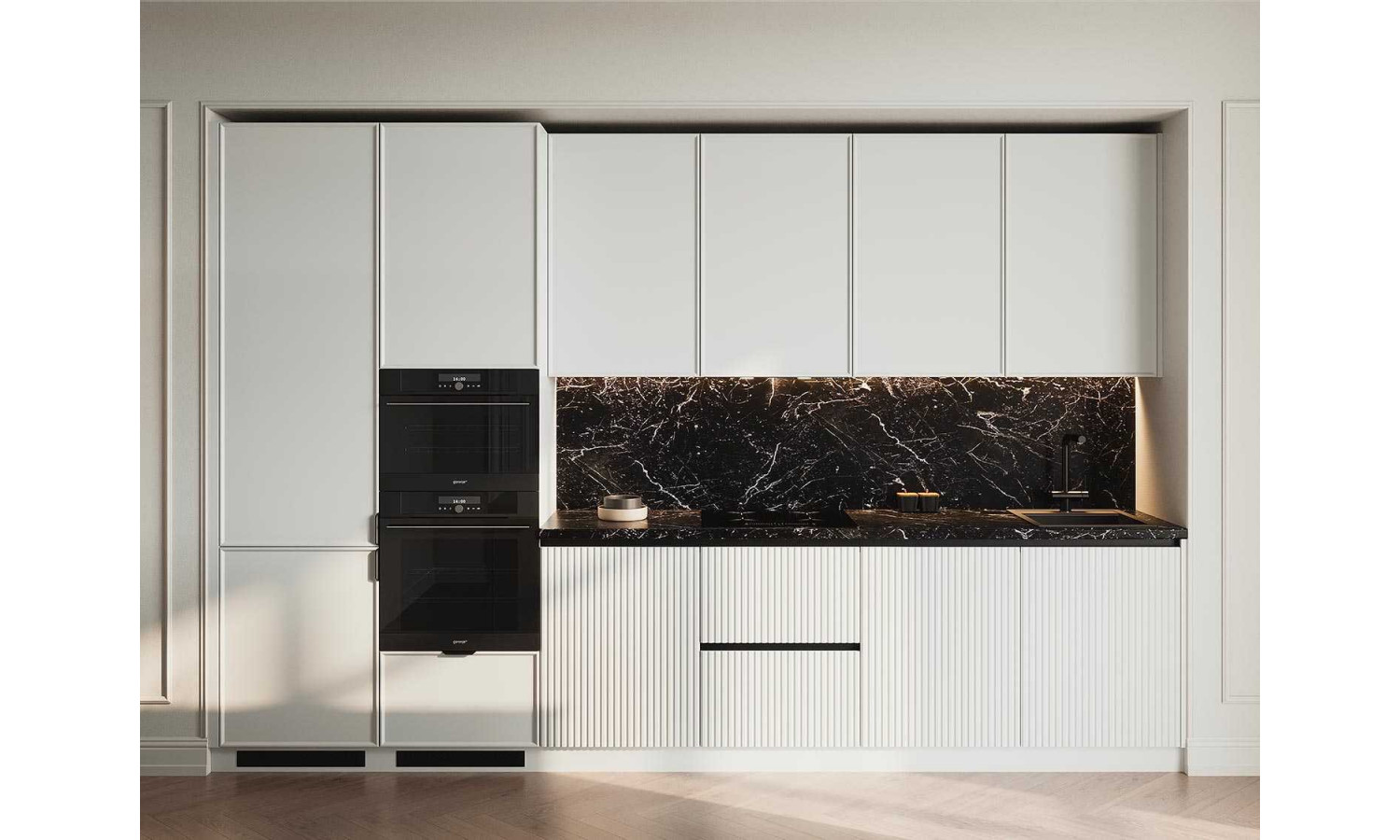 Кухня GARDA белый снег