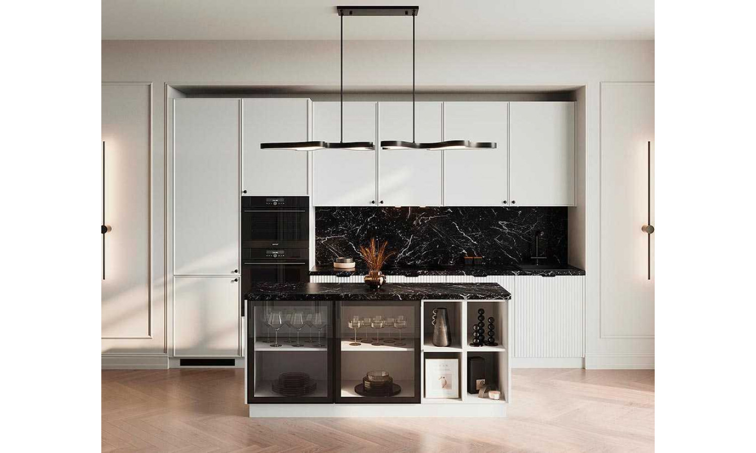 Кухня GARDA белый снег