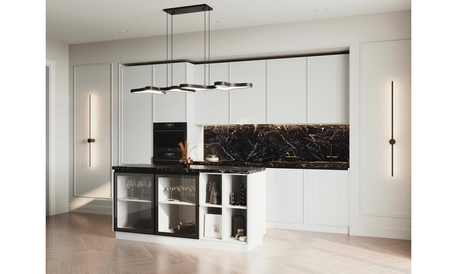 Кухня GARDA белый снег