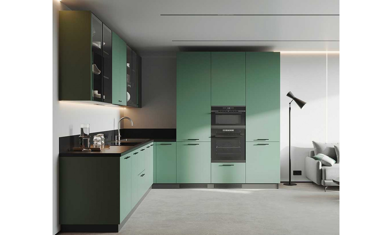 Кухня TOUCH мята