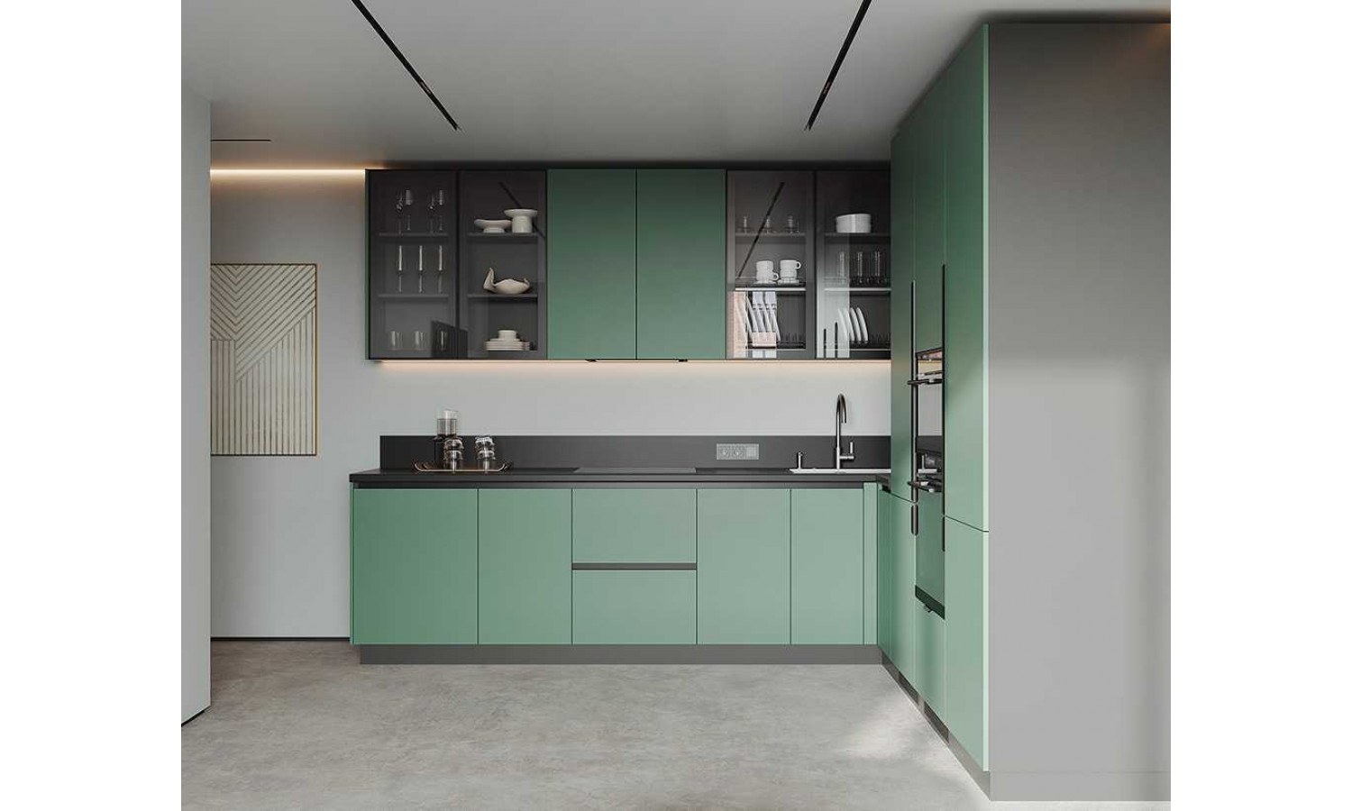 Кухня TOUCH мята