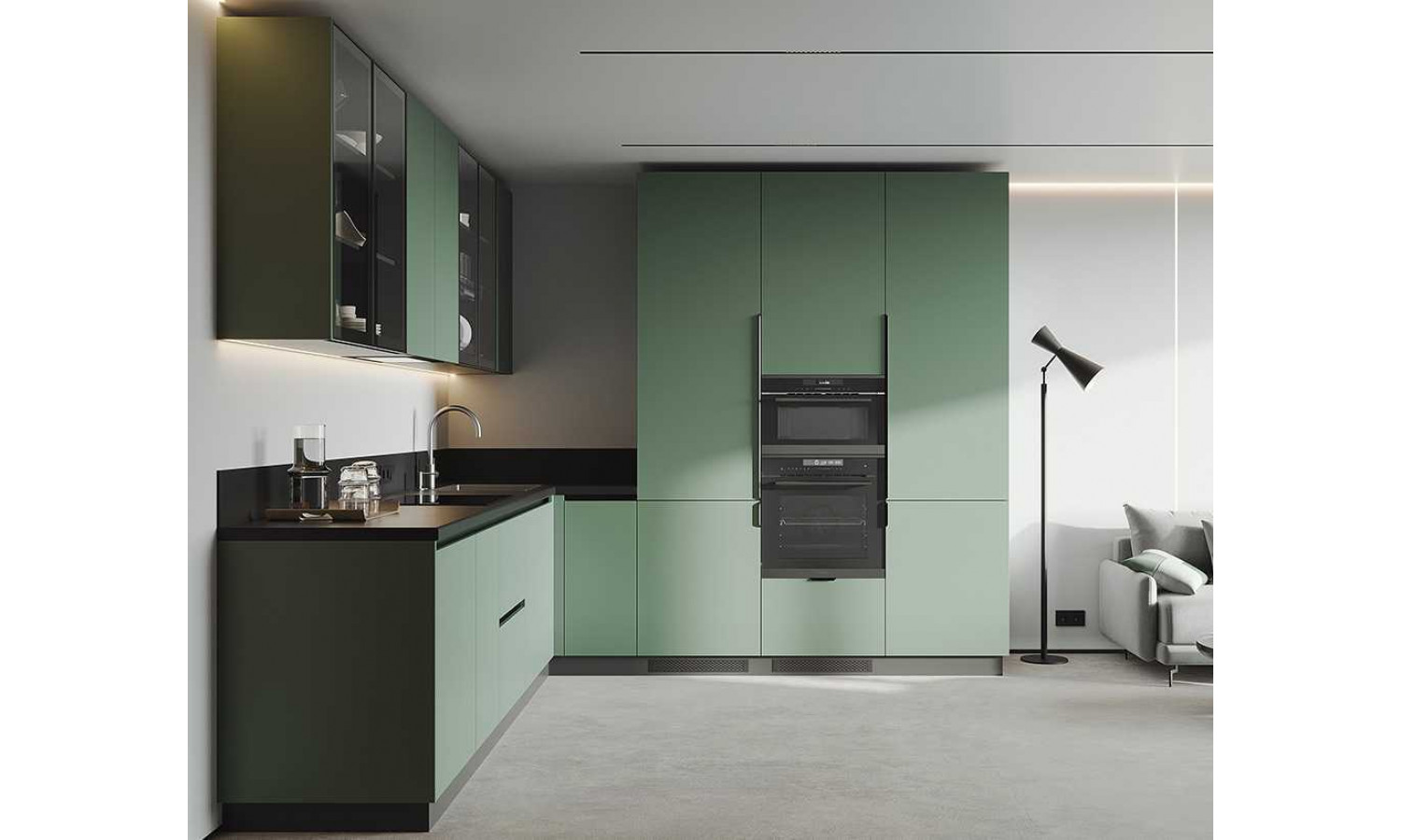 Кухня TOUCH мята