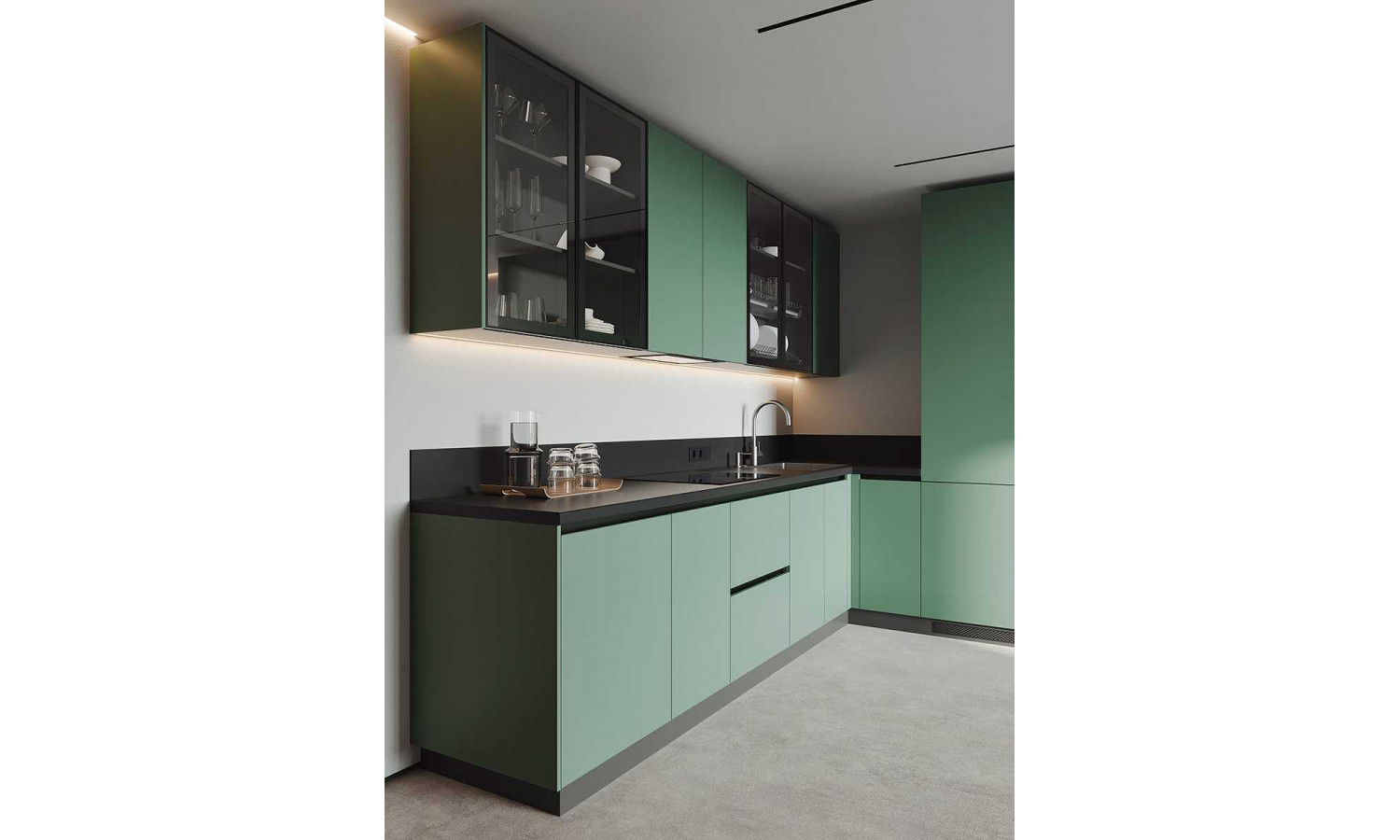 Кухня TOUCH мята