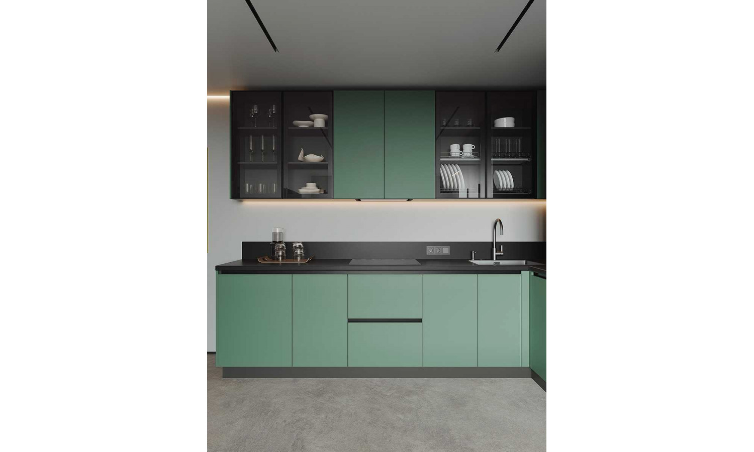 Кухня TOUCH мята