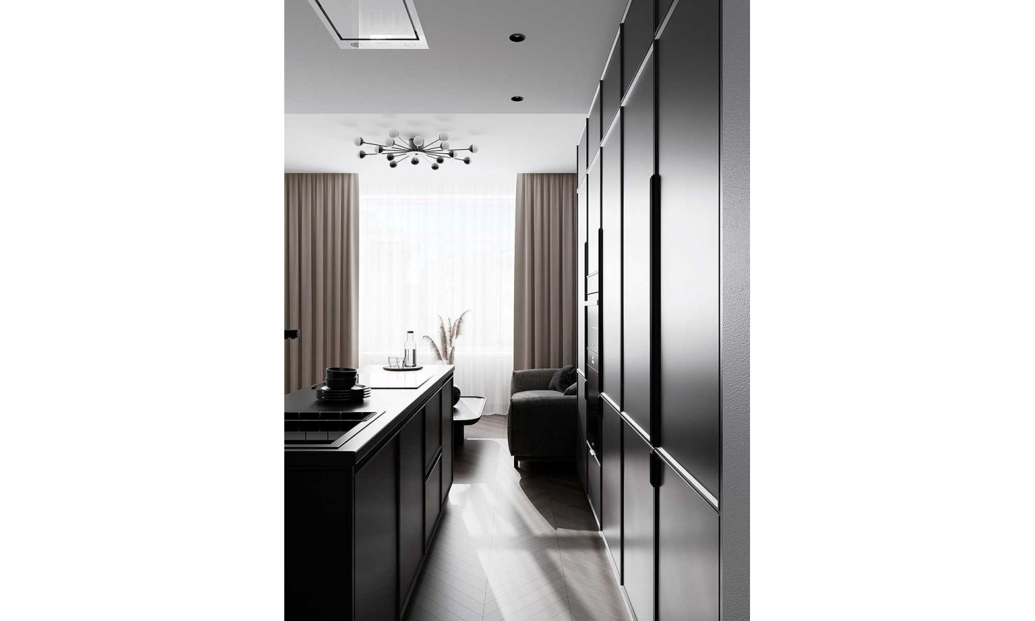 Кухня GARDA антрацит