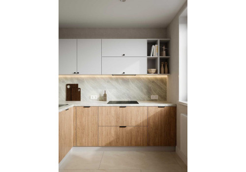 Кухня GARDA белый снег