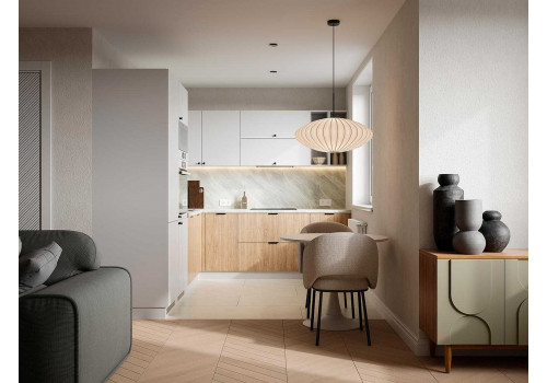 Кухня GARDA белый снег