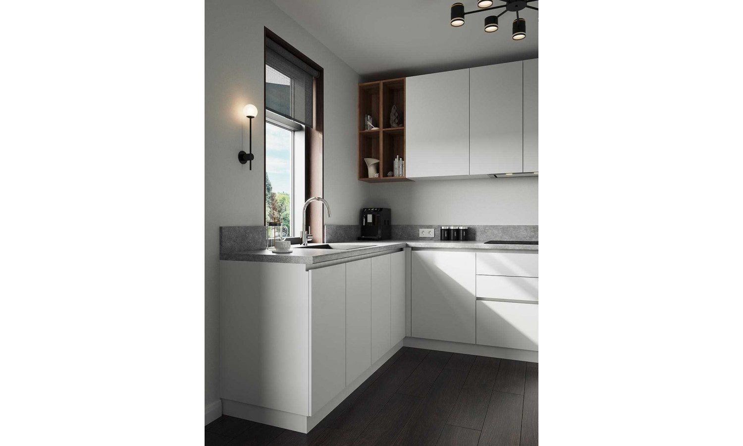 Кухня Soft & Wood белый