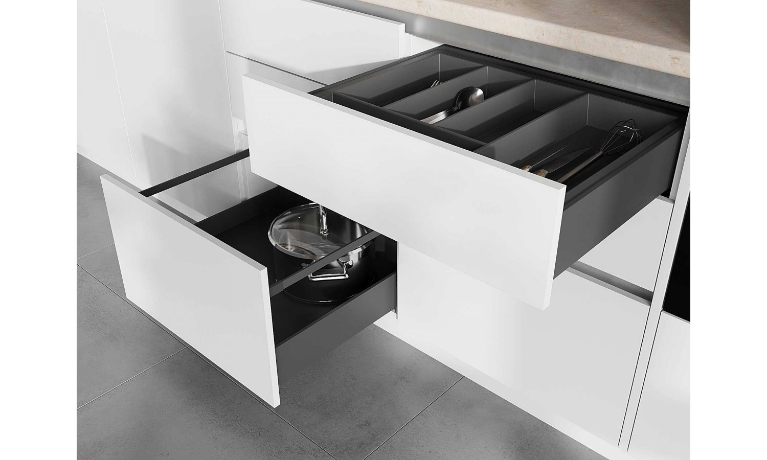 Кухня TOUCH белый снег