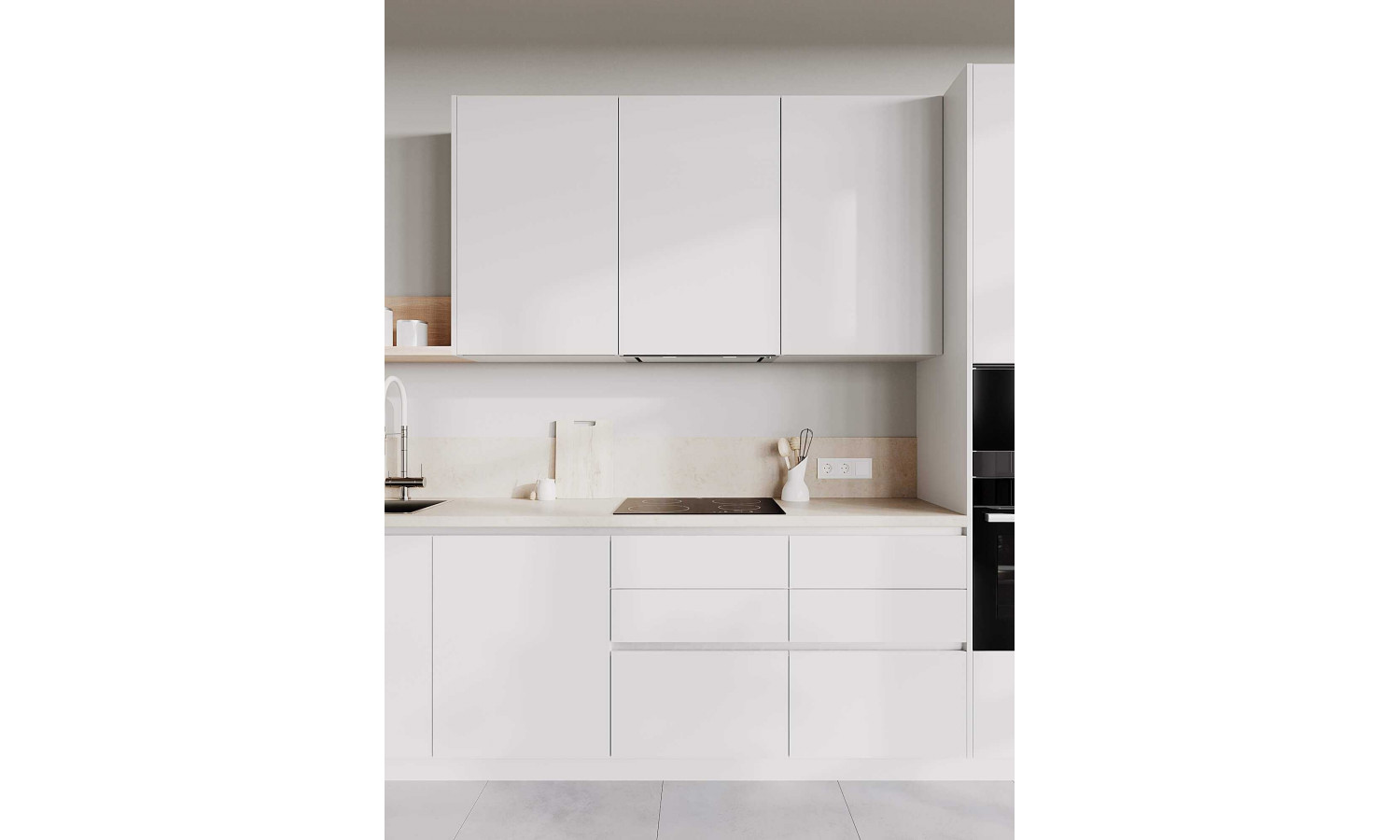 Кухня TOUCH белый снег