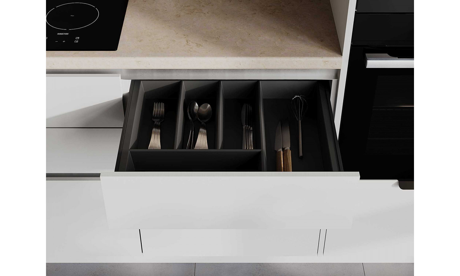 Кухня TOUCH белый снег