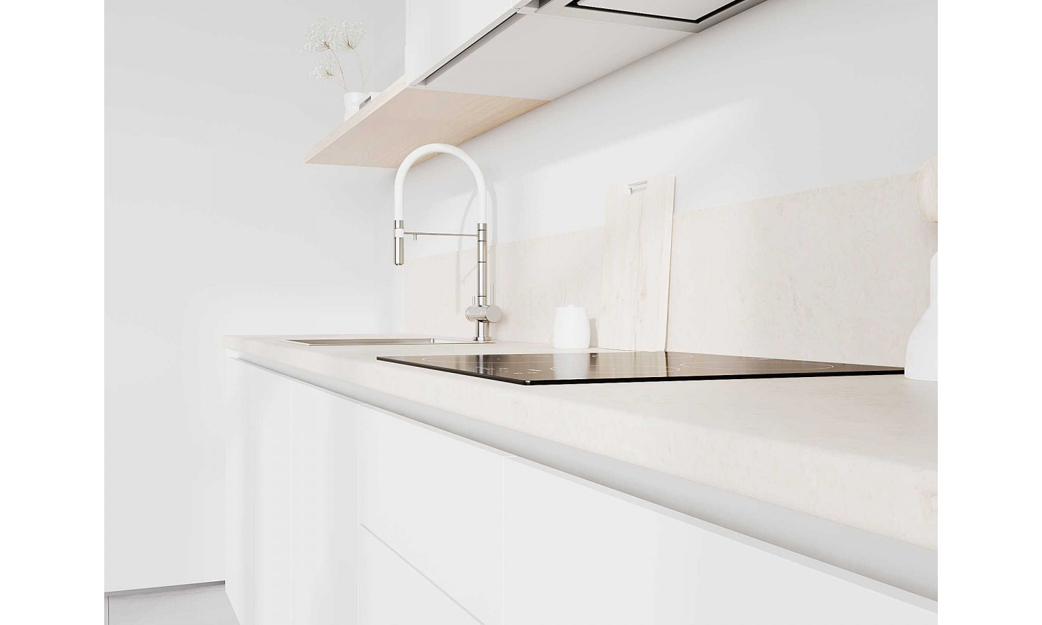 Кухня TOUCH белый снег