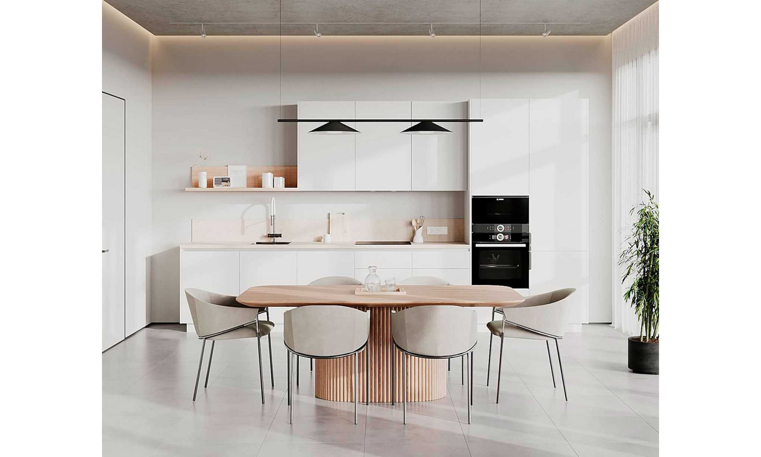 Кухня TOUCH белый снег