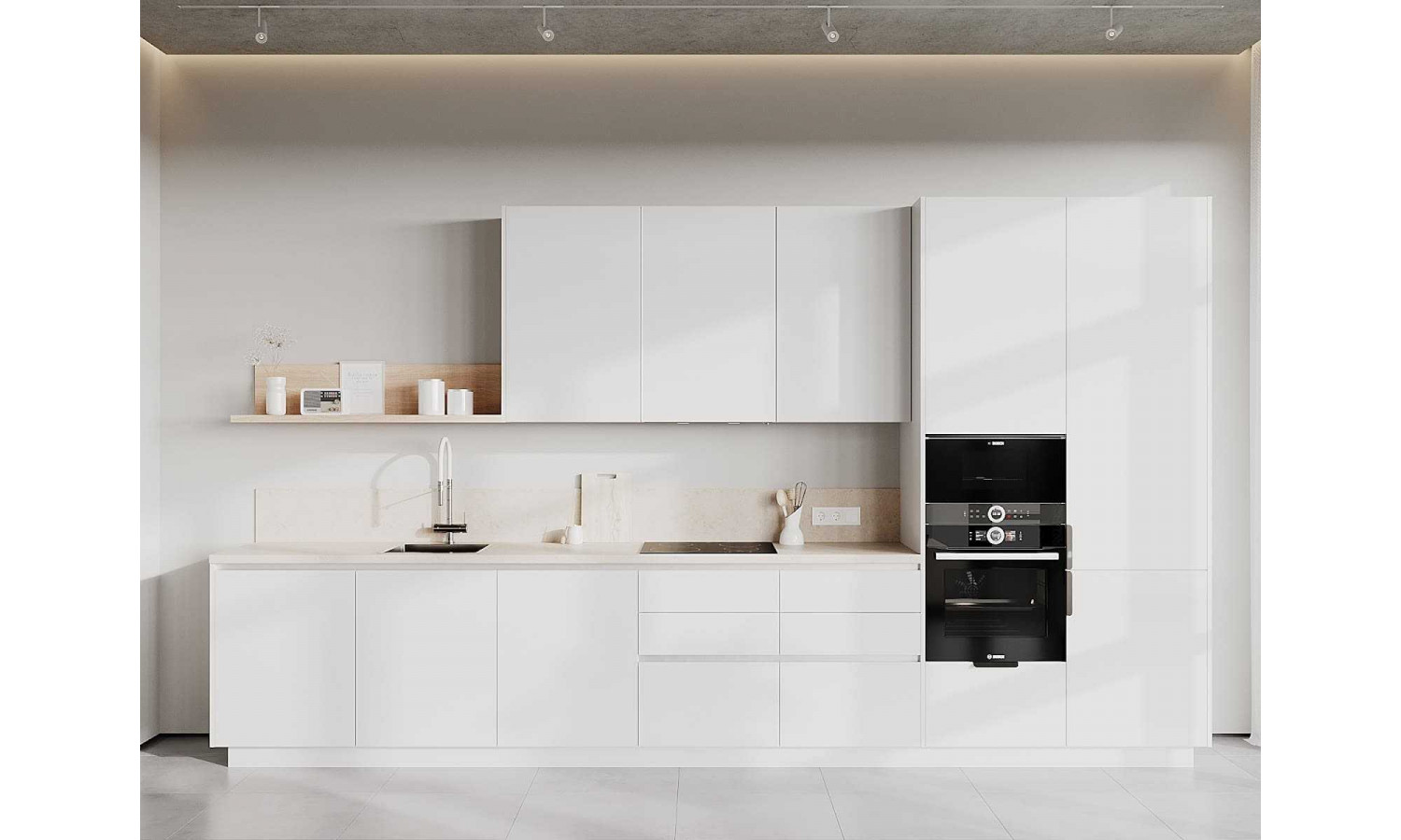 Кухня TOUCH белый снег