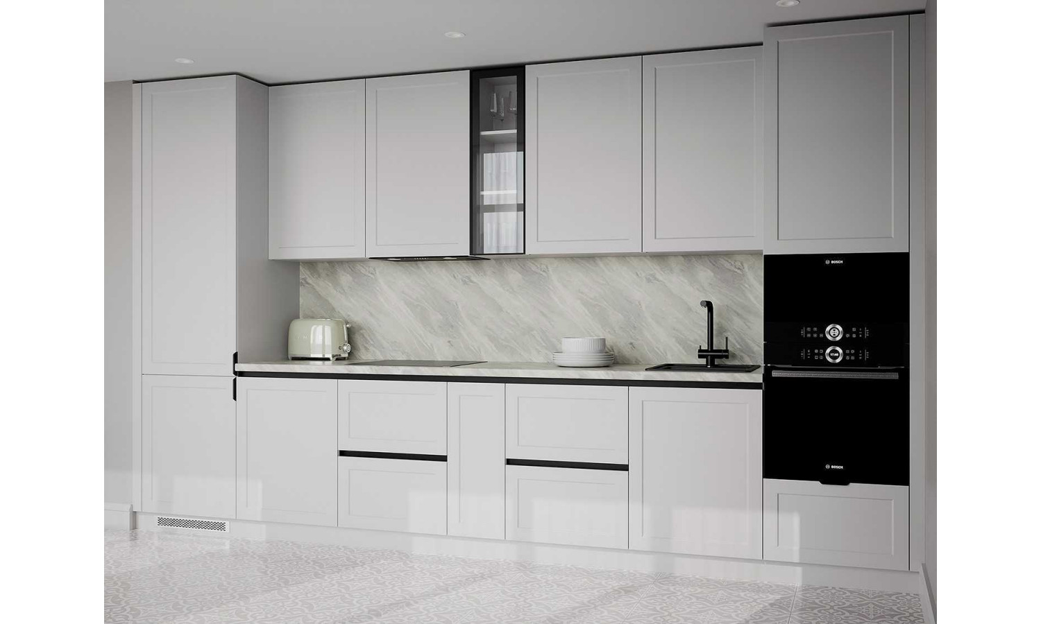 Кухня COMO белый снег