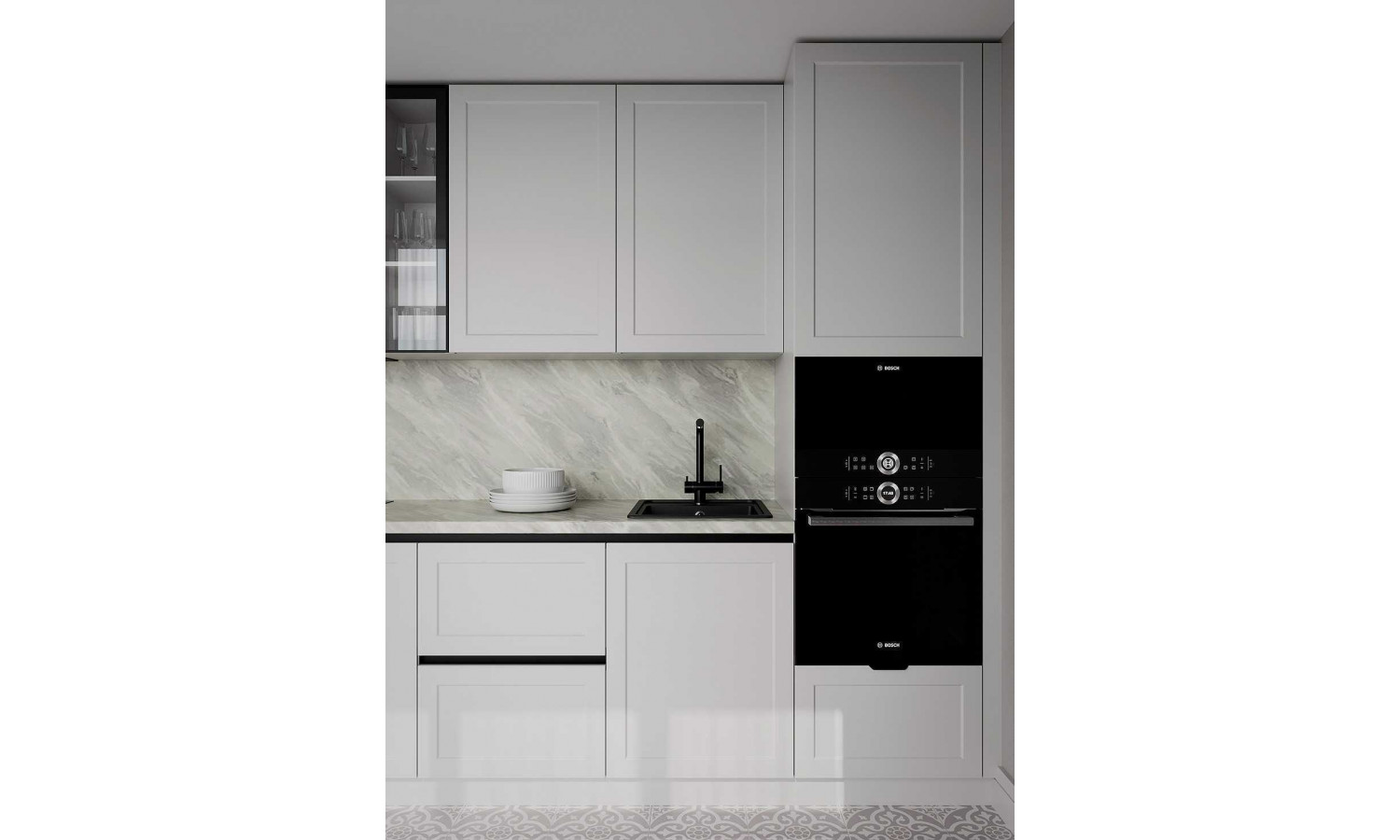 Кухня COMO белый снег