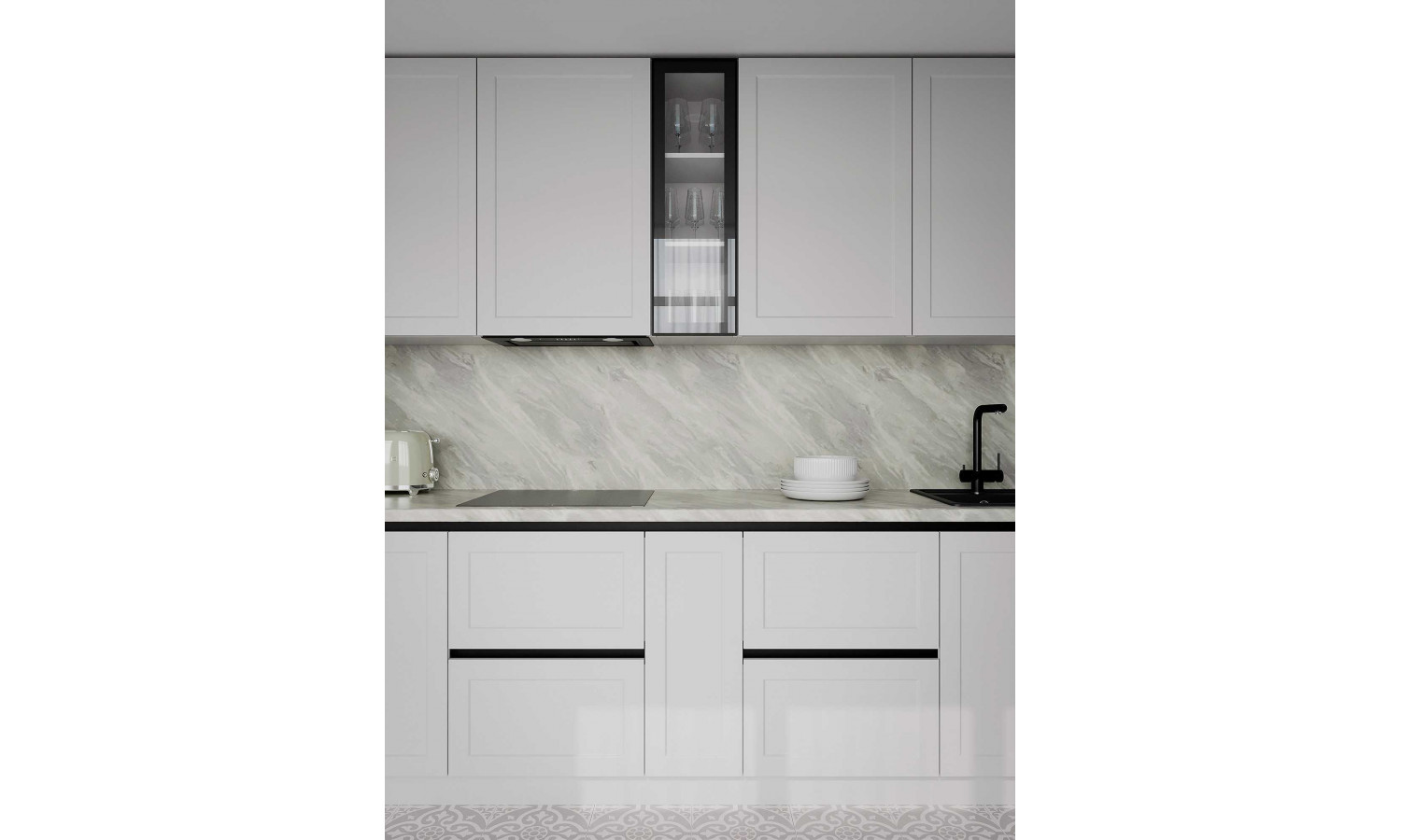 Кухня COMO белый снег