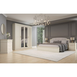 Спальня Сиена береза бежевая 4-ств 1,6м Люкс