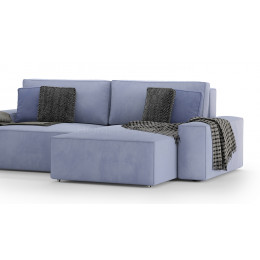 Диван Босс модульный двухместный с оттоманкой VELUTTO 049