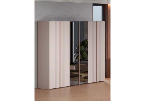 Шкаф Виктория Сатин 6-дверный