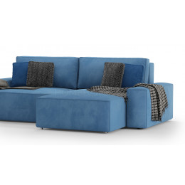 Диван Босс модульный двухместный с оттоманкой VELUTTO 054