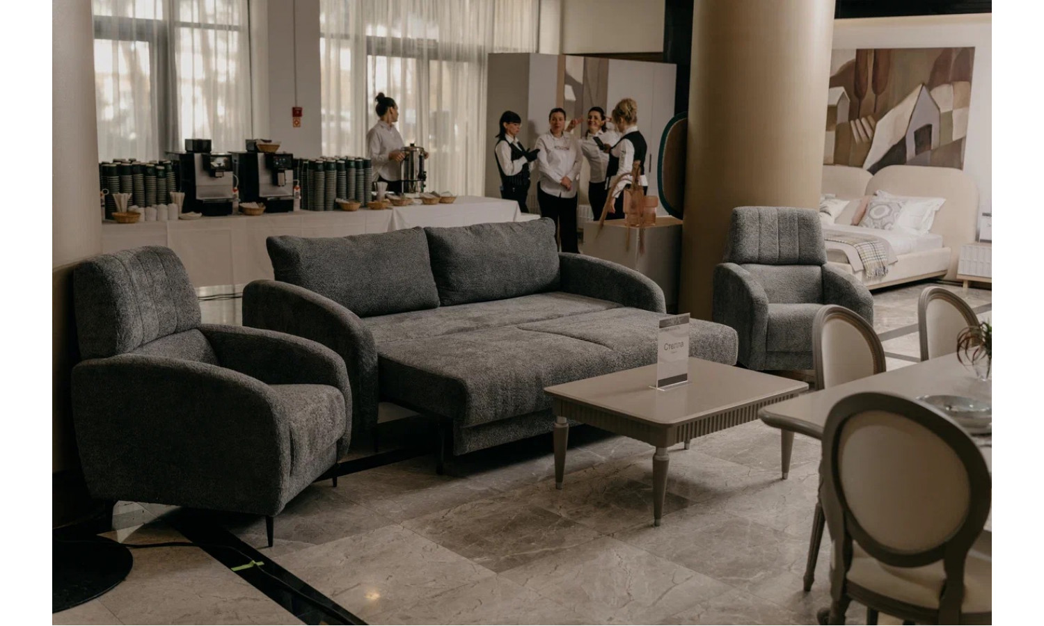 Диван Стелла серый