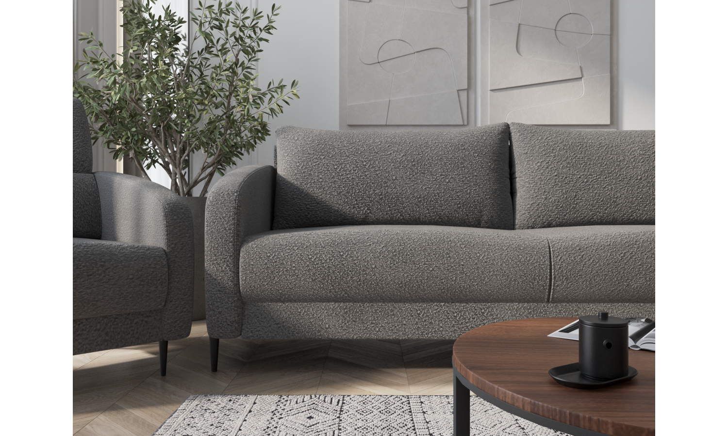 Диван Стелла серый