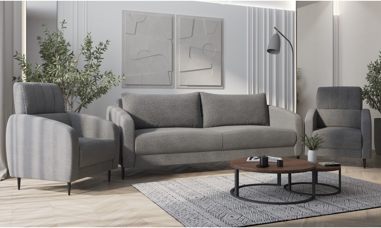 Кресло Стелла серый