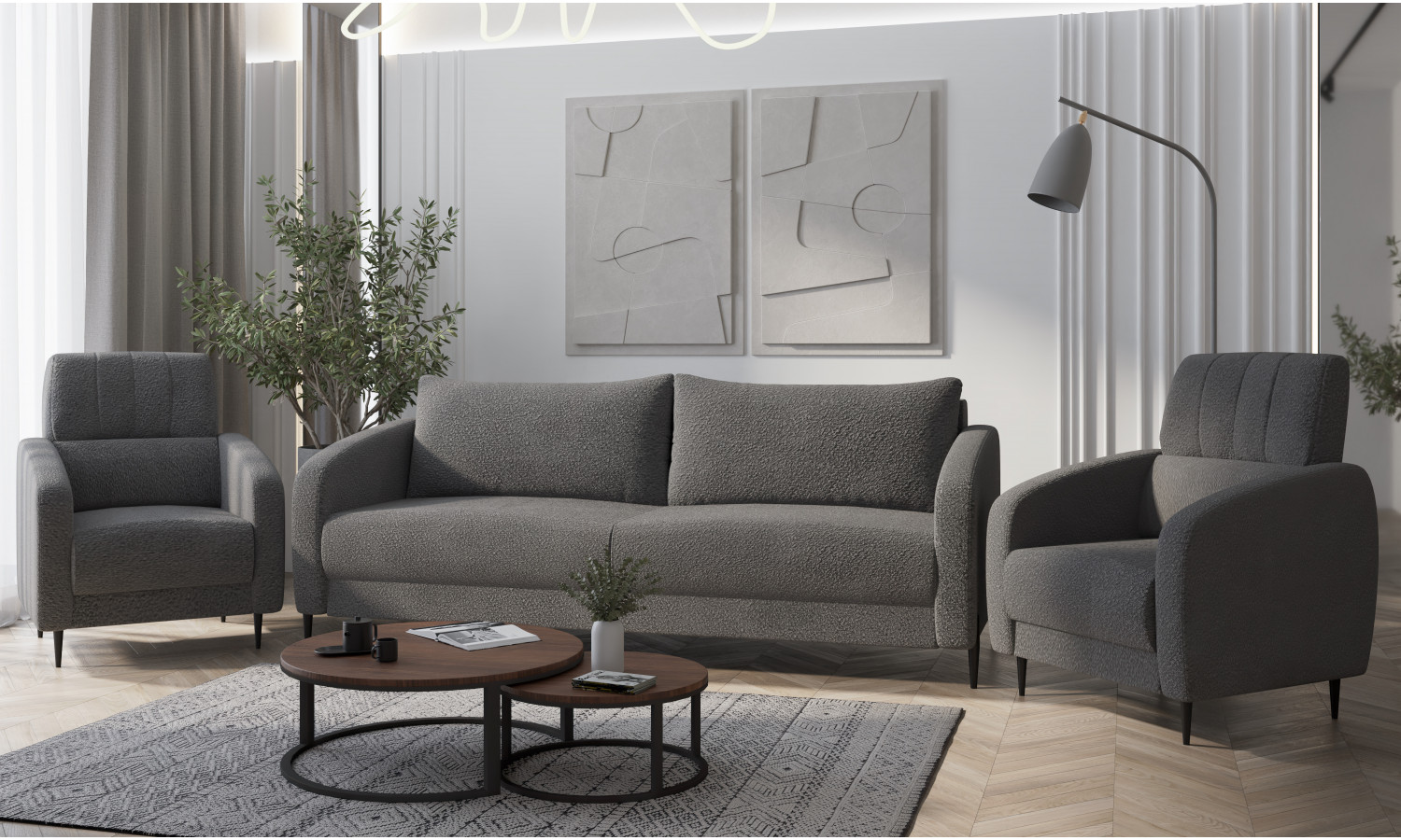 Кресло Стелла серый