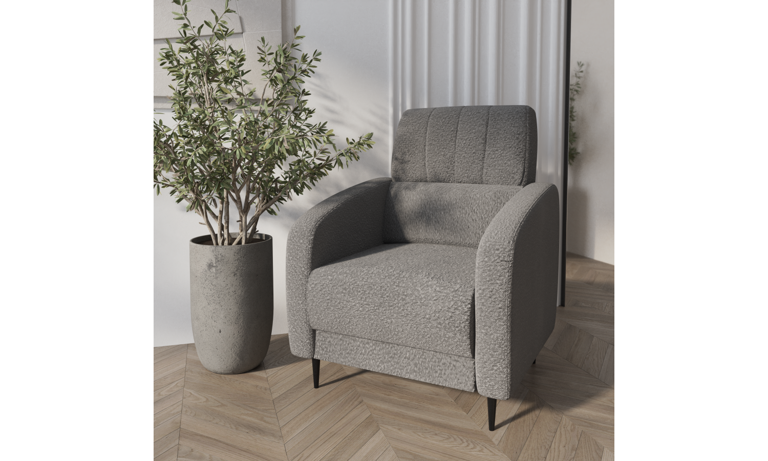 Кресло Стелла серый