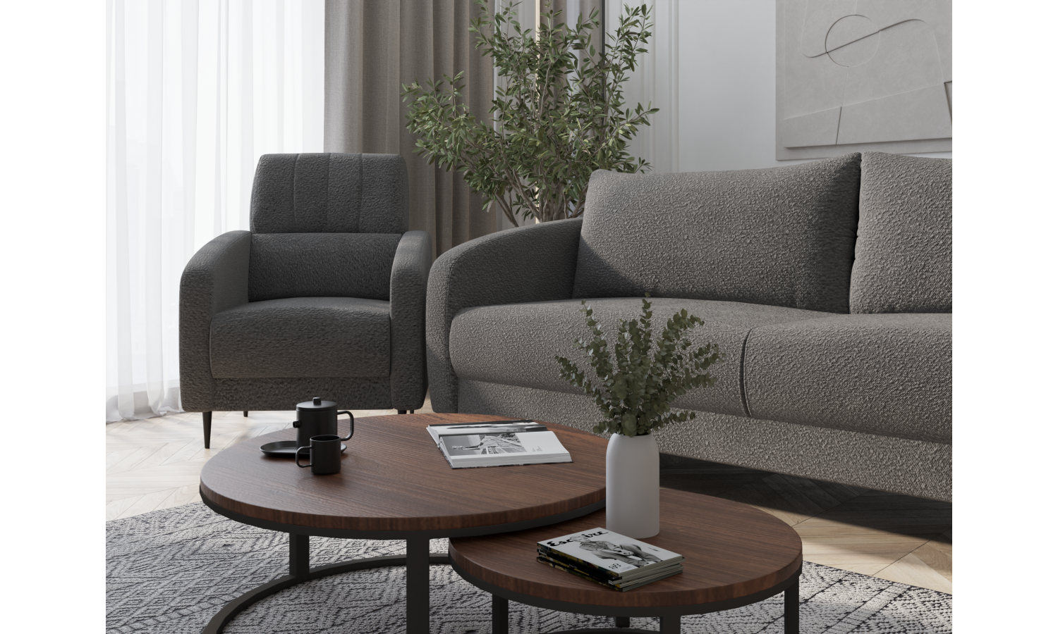 Комплект Стелла серый