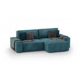 Диван Босс модульный двухместный с оттоманкой VELUTTO 020